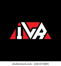 ILR triangle letter logo design with triangle shape. ILR triangle logo design monogram. ILR triangle vector logo template with red color. ILR triangular logo Simple, Elegant, and Luxurious design.