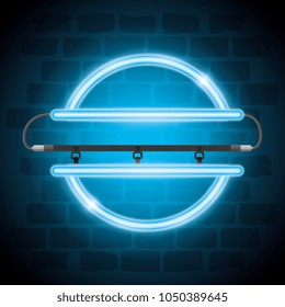 iluminated neon label icon