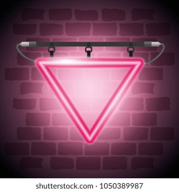 iluminated neon label icon