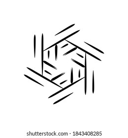Ilusstration Background black line design