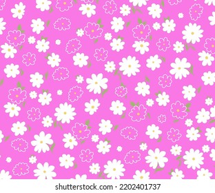 ilustation ,grafic design of back ground daisy flowers