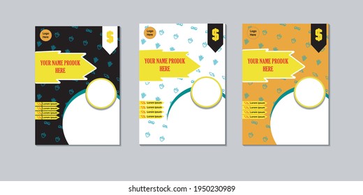 Ilustation vector grafhic of Spring Roll Flyer Templates in 3 styles. perfect for promotions, branding and more
