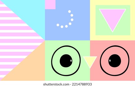 Ilustrasi Stok Colorful Abstact Designs Punchy Background. Eps10 Vector