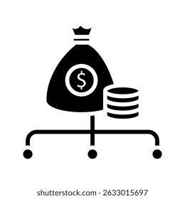 Ilustrasi Vektor Ikon Dividen
untuk desain web diisolasi pada latar belakang putih