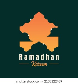 ilustrasi vektor template ramadan media sosial