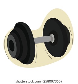 ilustrasi weightlifting barbell or dumbbell