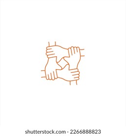 Ilustration 4 Hand Make  Crowd Vector