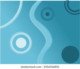 Ilustration Background gradient blue circle eps