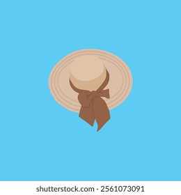 ilustration of a boater hat