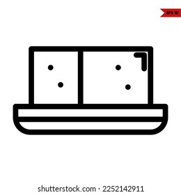 ilustration of bread line icon