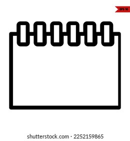 Illustration des Kalenderzeilensymbol