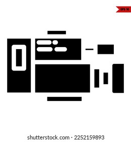 ilustration of camera glyph icon