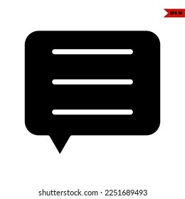 ilustration of chat line icon