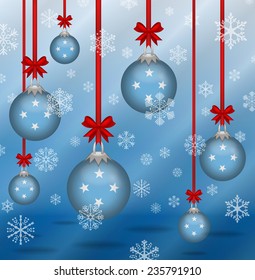 Ilustration Christmas background flags F.S. Micronesia 