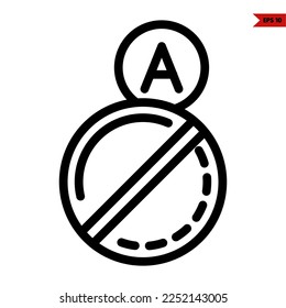 ilustration of coin money line icon