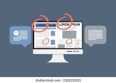Ilustration of Comparing Correct News