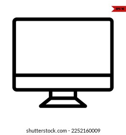 ilustration of compute line icon