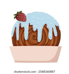 Ilustration of Cromboloni with Mint Ice Flavour