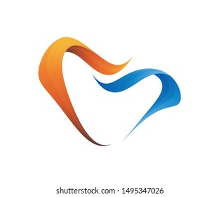 ilustration dental logo design vector