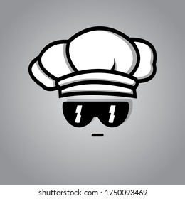 Illustration Design des Restaurants Kochen einfachen Logos.