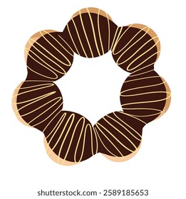 Ilustration of Donuts Glazzey choco