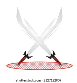 Ilustration Double Sword Stock Vector