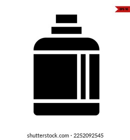 ilustration of drinks glyph icon