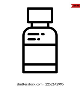 ilustration of drinks line icon