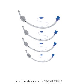 Ilustration Of An Endotracheal Tube.