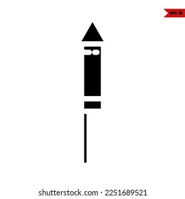 ilustration of firework glyph icon