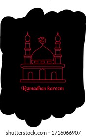 Ilustration Flaches Design ramadhan Kareem
