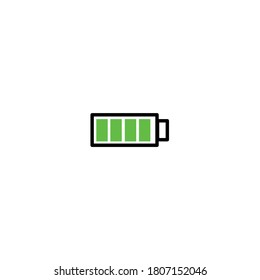 ilustration of flat icon battery 