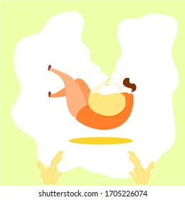 Illustrationsflaeche Menschen mit Gadget 