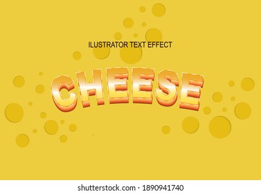 Ilustration graphic vector of 3 D  text effect in orange free vector