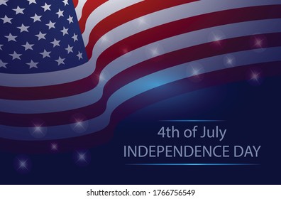 Ilustration graphic vector 4th of July celebrations banner for digital printing company free vector