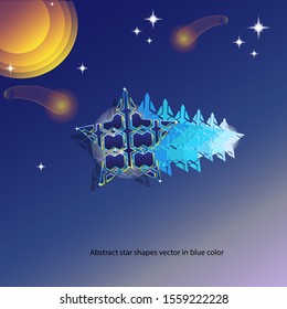 ilustration graphic vector of abstract star shapes vector template free vector
