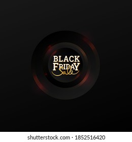 Banner de venta de promociones de viernes negro con fondo 3D brillante Vector libre
