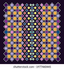 ilustration graphic vector of colorful abstract geometric design suitable for digital printing and pattern tools free vector