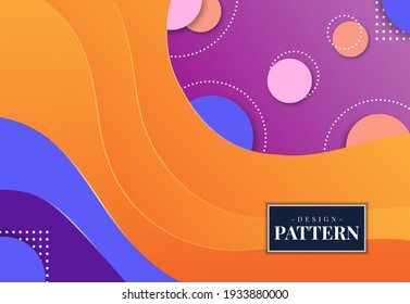 ilustration graphic vector of colorful gradient geometric design for background  free vector