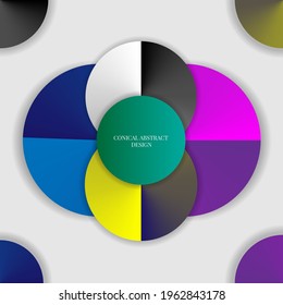 ilustration graphic vector of conical abstract design free vector