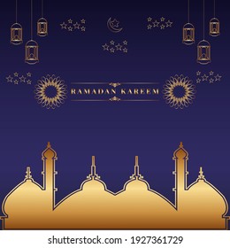 ilustration graphic  vector of floral ramadan inline banner style for upcoming event  free vector