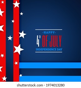 ilustration graphic vector of greeting card 4th of july celebrating american memorial day free vector