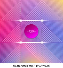 ilustration graphic vector of lines and dots pattern design free vector