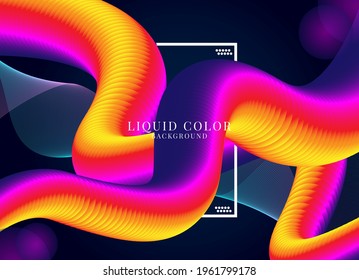 ilustration graphic vector of liquid color background free vector