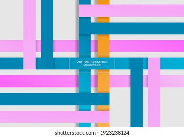 ilustration graphic vector of rectangle geometric abstract design in soft colors for background free vector