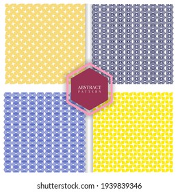 conjunto de diseño abstracto colorido libre de vector