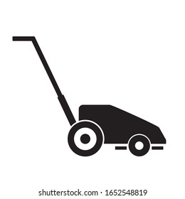  ilustration of lawn mower icon vector