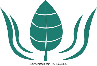 ilustration of leaf to add design material