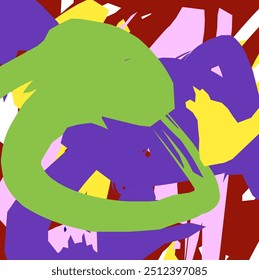 Ilustration model abstract draw painting texture.