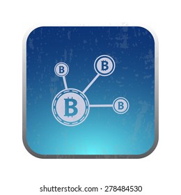 ilustration of modern icon bitcoin